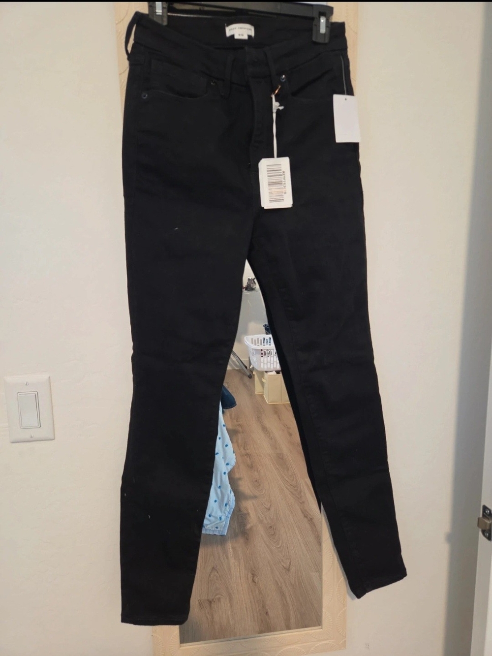 Good American Black High-Rise Skinny Jeans